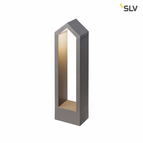 SLV Free-Standing RASCALI 45 Pole/LED Illumination for Paths, Walls, entrances, Outdoor Garden lamp / IP65 3000K 8W 360lm Anthracite, Aluminium, 8 W