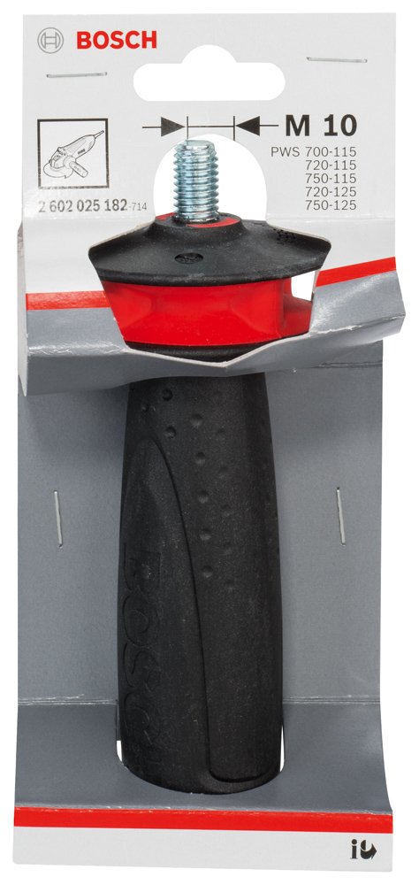 Bosch 1x PRO Handle Vibration Control (diameter mm, Professional Accessory Small Angle Grinder), Black/Red, M10 - Image 2