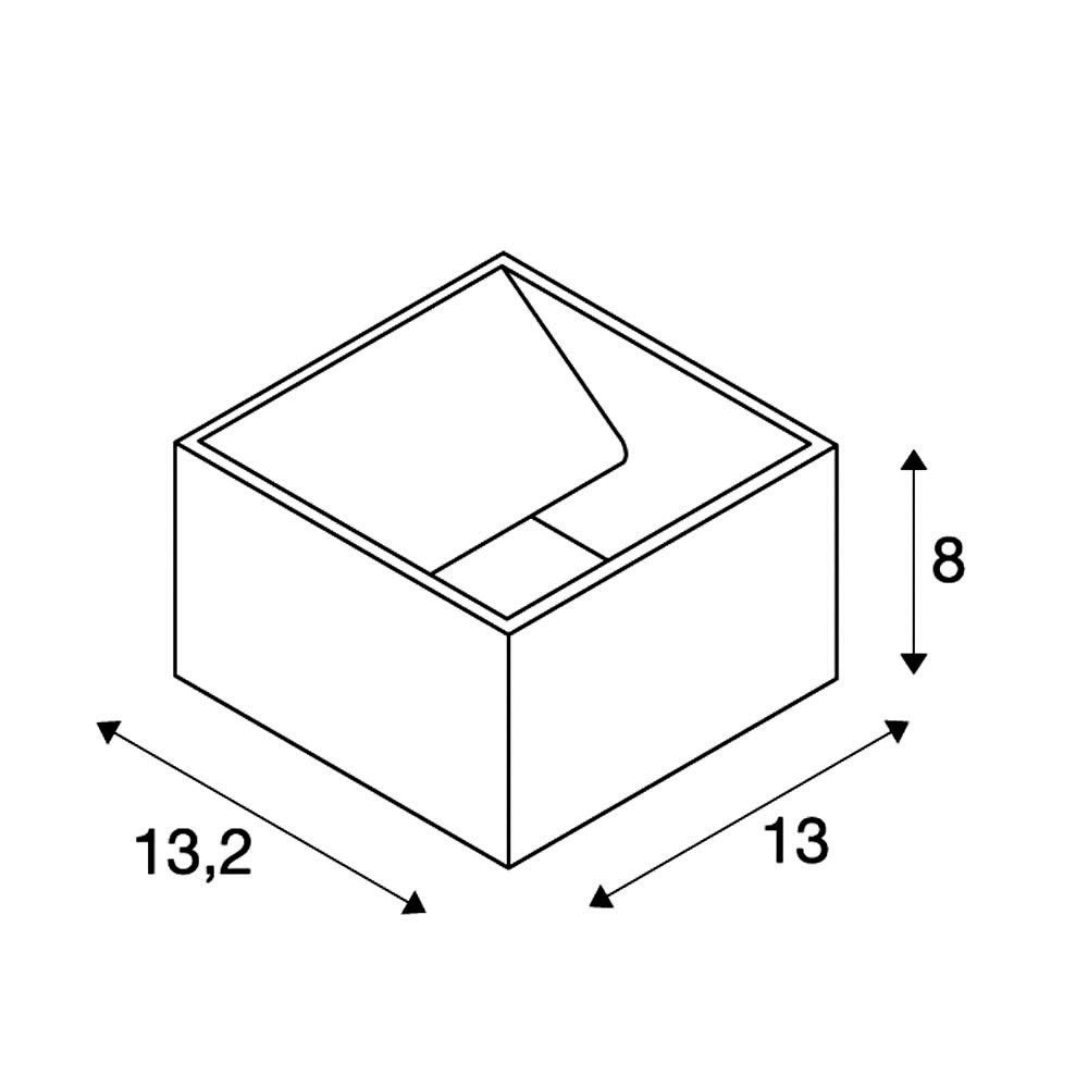 SLV Surface-Mounted Wall Light LOGS Wall/Illumination for Walls, Paths, entrances, Surface-Mounted Outdoor Light - Image 3
