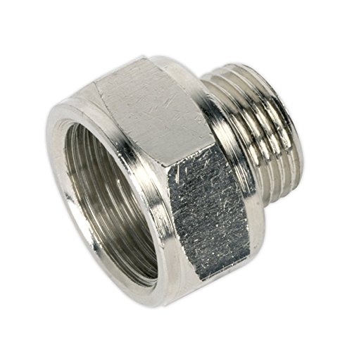 Sealey SA1/1234 Adaptor 1/2"BSPT Male to 3/4"BSP Female, Silver, Klein
