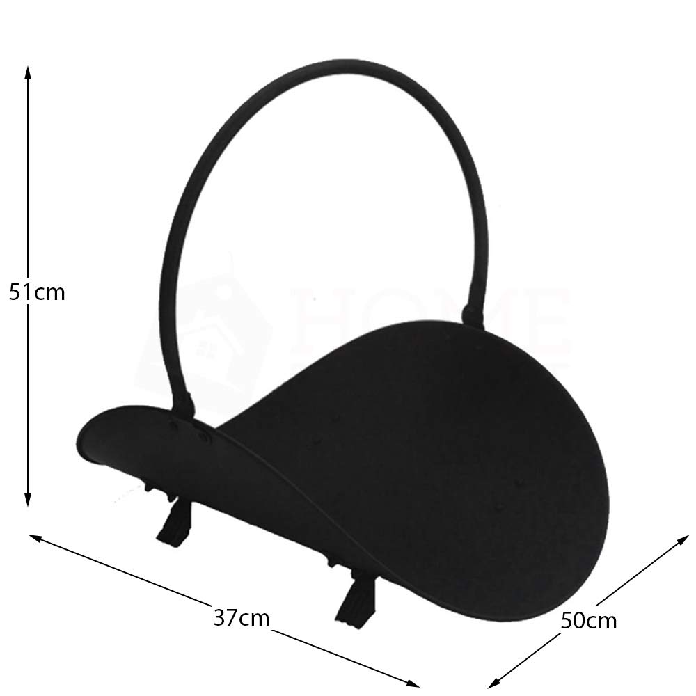 Fire Vida Log Holder, Metal, Black - Image 2