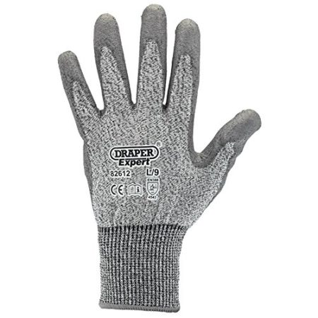 Draper 82612 Level 5 Cut Resistant Gloves - Grey