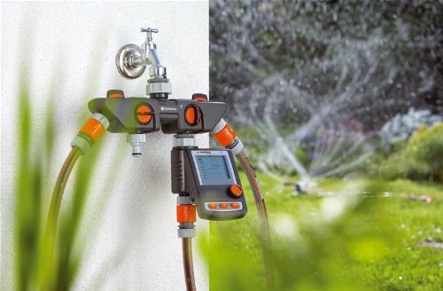 Gardena Twin-Tap Connector: Connects Two Devices to The tap, can be Used with Gardena Water Computers and timers - Image 4