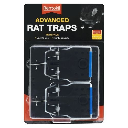 Rentokil FR51 Advanced Rat Trap Twin Pack, Silver