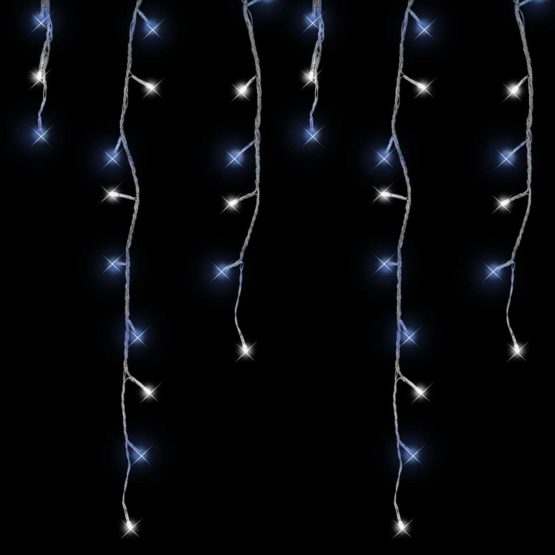 Christmas Workshop 78620 240 Icicle LED Outdoor Christmas Lights | 5.6 Metres | Blue & White Colour | Indoor & Outdoor Fairy Lights | Weddings & Gardens | 8 Functions | Mains Powered - Image 3