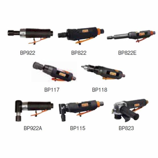 Bahco BP822 BHBP822 Die Grinder Pneumatic, Multi-Colour, 3 mm/6 mm - Image 3