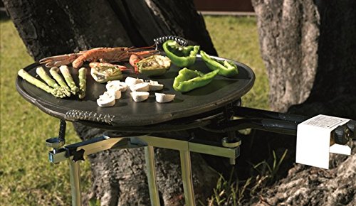 Vaello La Valenciana 3452 Cast Iron Griddle Round Plate, 53 cm, Silver - Image 2