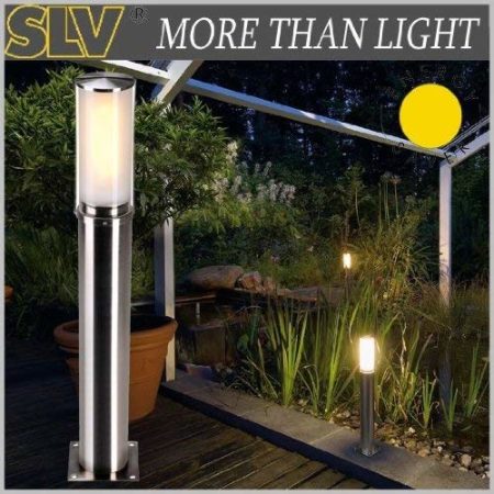 SLV Stainless Steel Free-Standing Big Nails 50 Illumination for Paths, Walls, entrances, LED Outdoor Garden lamp / E27 IP44 15W, 42 x 11 cm - Image 2