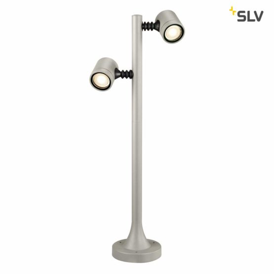 SLV Free-Standing MYRA 2 Illumination for Paths, Walls, entrances, LED Outdoor Garden lamp / GU10 IP44 4.5W Grey, Aluminium, 4.5 W - Image 2