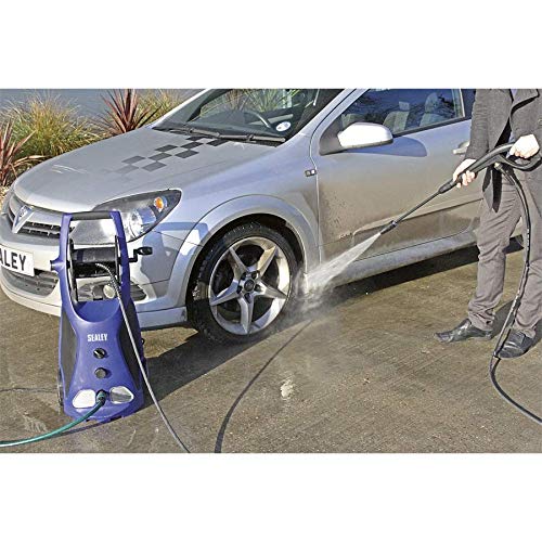 Sealey Pw3500 Professional Pressure Washer 140Bar Tss & Rotablast Nozzle 230V, Black/Blue - Image 4