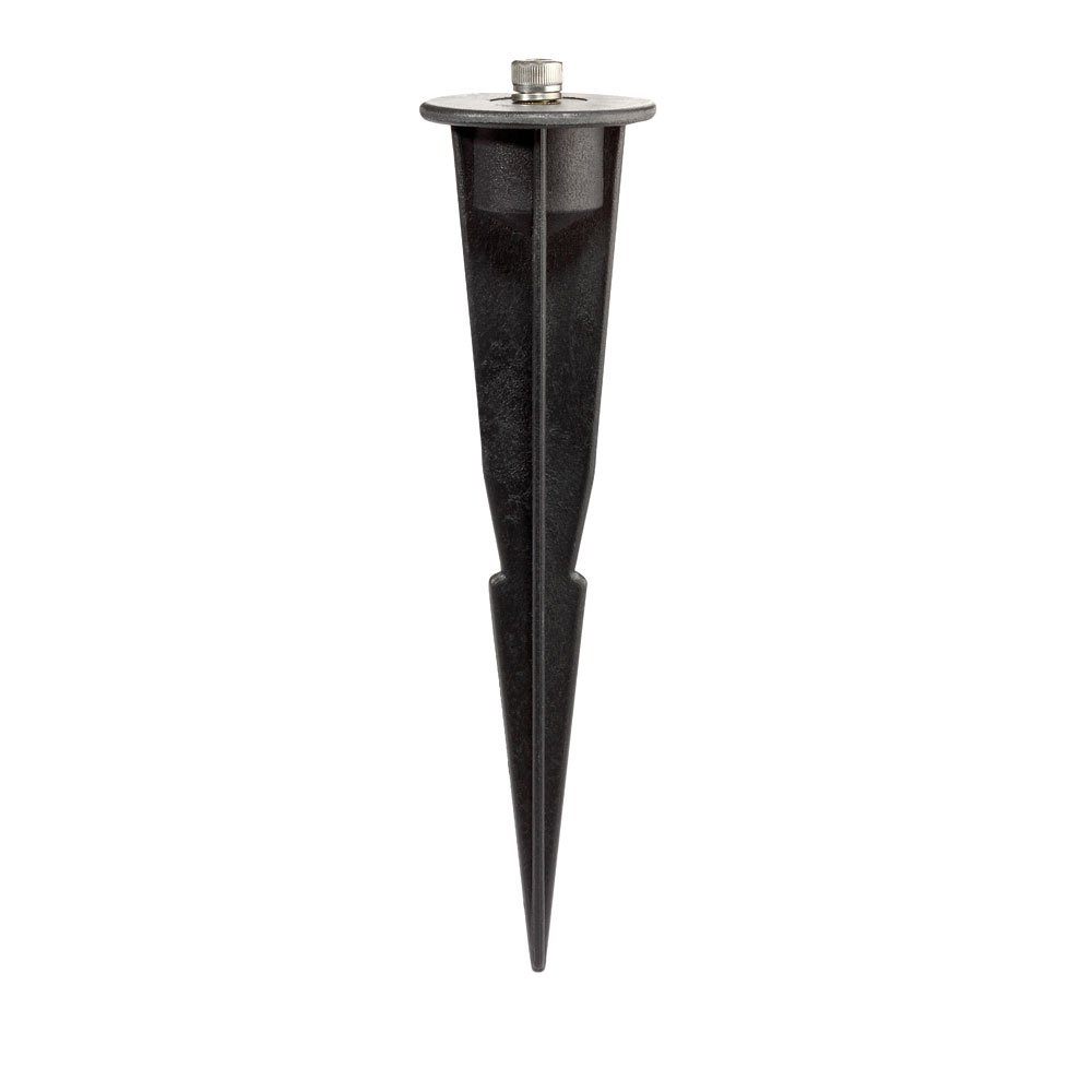 ledscom.de Garden Ground Spike for Garden Lights, Black, 17cm, 45mm ⌀