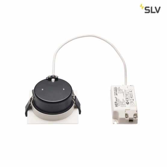 SLV VERLUX/Interior, LED spot, recessed Wall Light, Ceiling Spotlight / 3000K 12W 940lm dimmable 80 Degrees, Aluminium, 11 W, White - Image 2