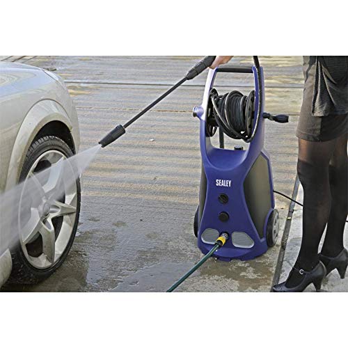 Sealey Pw3500 Professional Pressure Washer 140Bar Tss & Rotablast Nozzle 230V, Black/Blue - Image 3