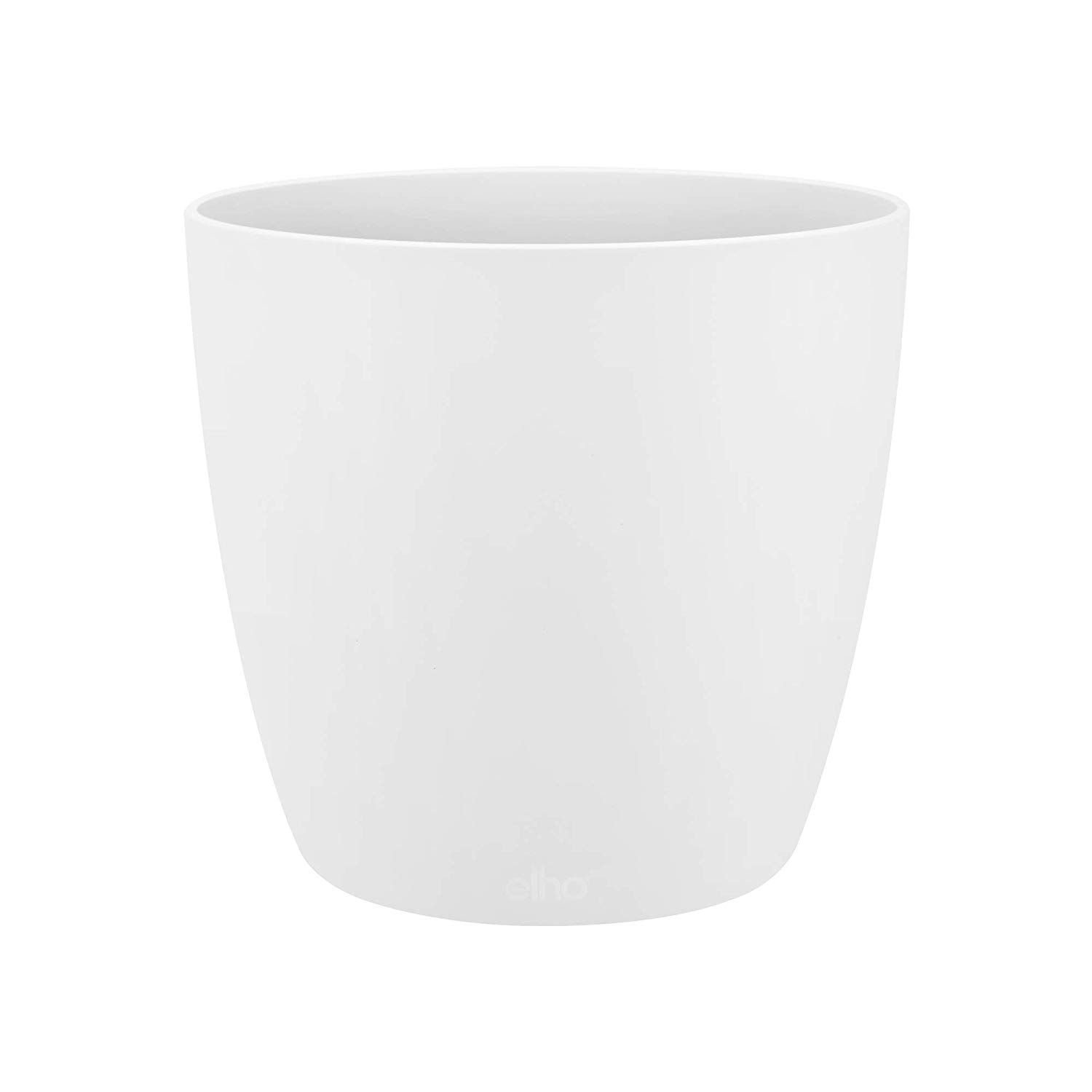 elho Brussels Round 20 - Flower Pot for Indoor - 100% recycled plastic - Ø 20.0 x H 18.7 cm - White/White - Image 2