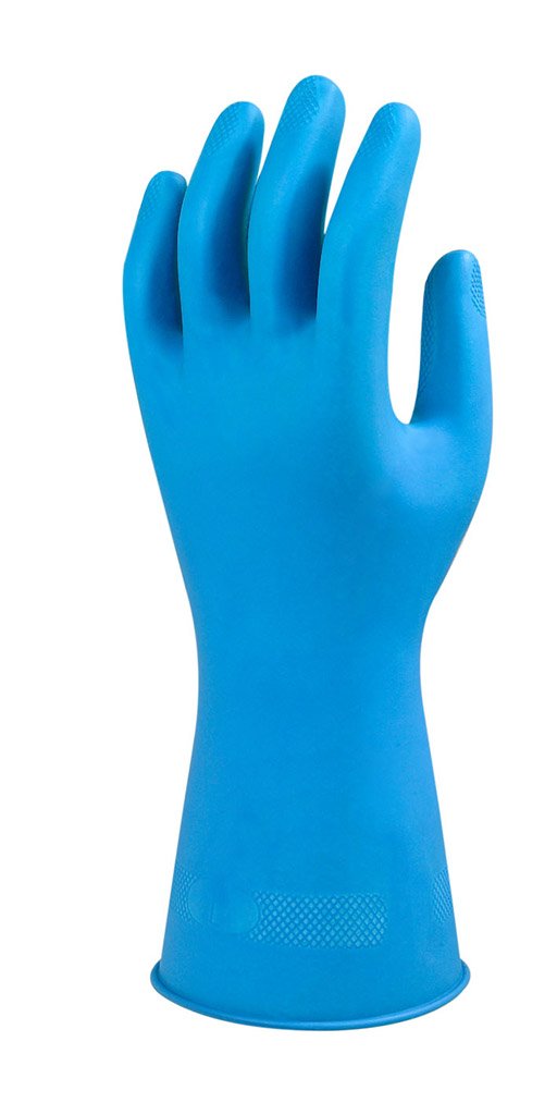 Ansell AlphaTec 87-245 Multipurpose Latex Gloves with Long Cuff, Chemical Protection and Food Safety, Reusable Kitchen Gloves