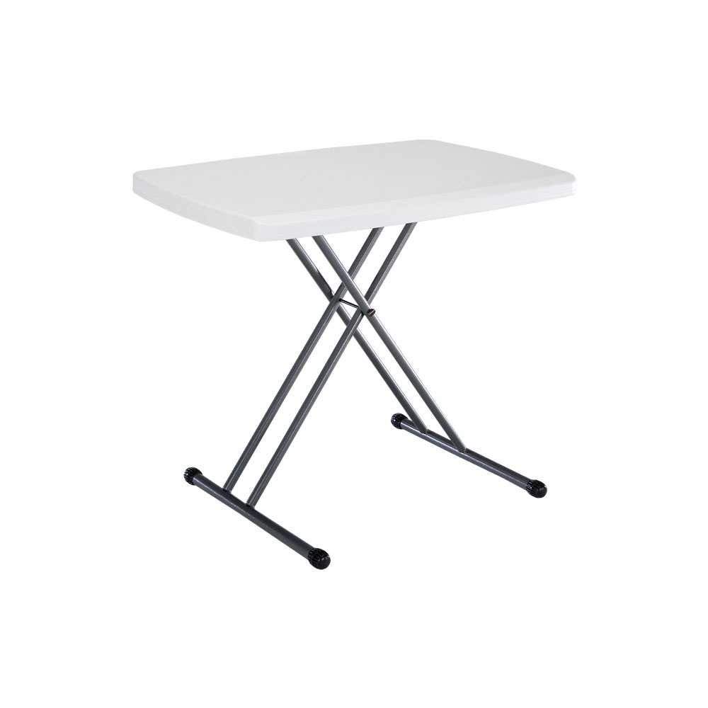 LIFETIME 28241 30-Inch Adjustable Height Personal Table, White Granite, 30 Inch