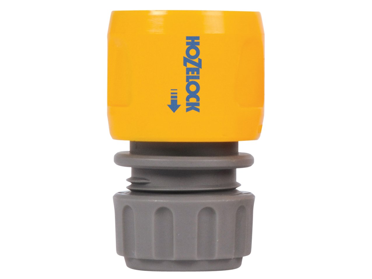Hozelock 2166P9000 Hose end connector (12.5mm & 15mm), Grey