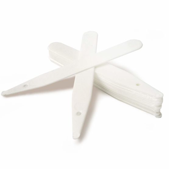 Merriway® BH01191 Plastic Plant Labels, 125 mm (5 inch) - White, Pack of 100