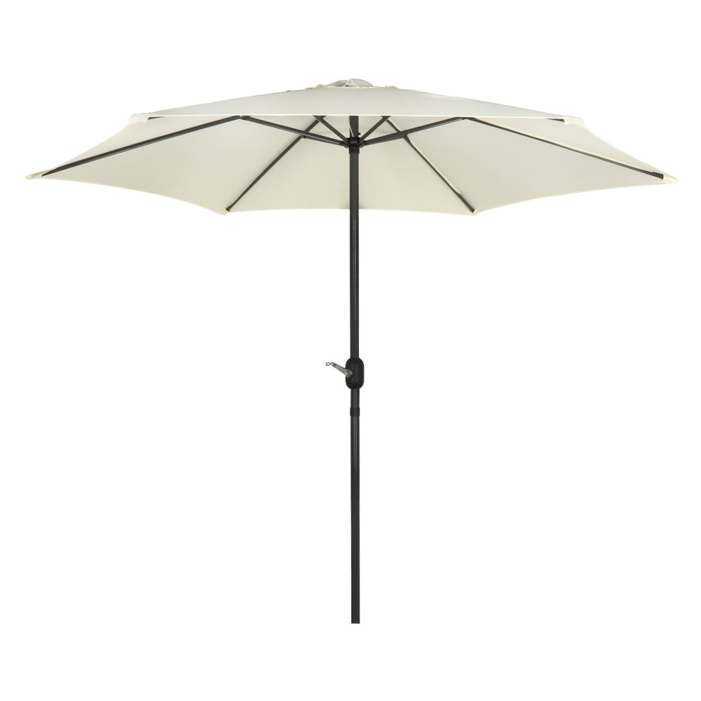 Aktive Garden Hexagonal Parasol with Aluminium Pole 270 cm vanilla