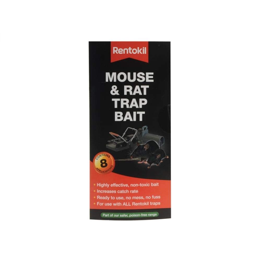 Rentokil Mouse and Rat Trap Bait, Black, 0.2x7x15 cm
