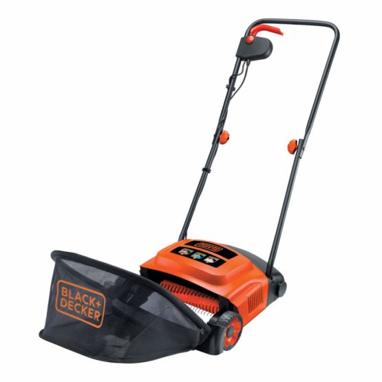 BLACK & DECKER B/DGD300 600W 30cm Lawn Raker, Orange, 24x50x50 cm