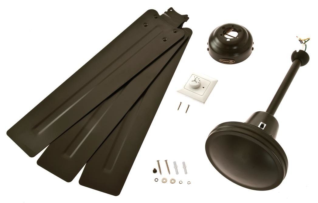 Westinghouse Ceiling Fan 7862340 Industrial 142 cm Three Ceiling Fan, Espresso Finish with Espresso Blades - Image 3