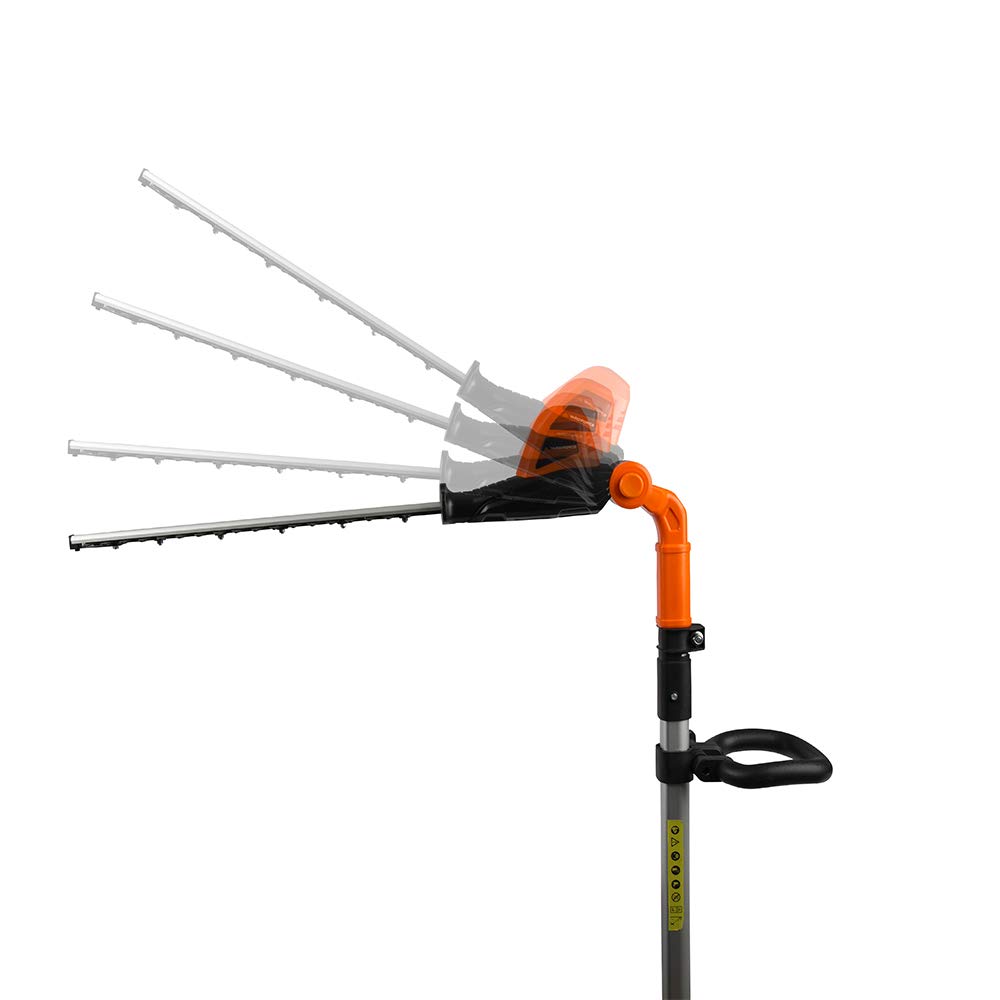Yard Force 20V Cordless Pole Hedge Trimmer 41cm Dual Action Blade, 10-Position Pivot Head, Telescopic, Extendable 2.5m Reach - Image 2