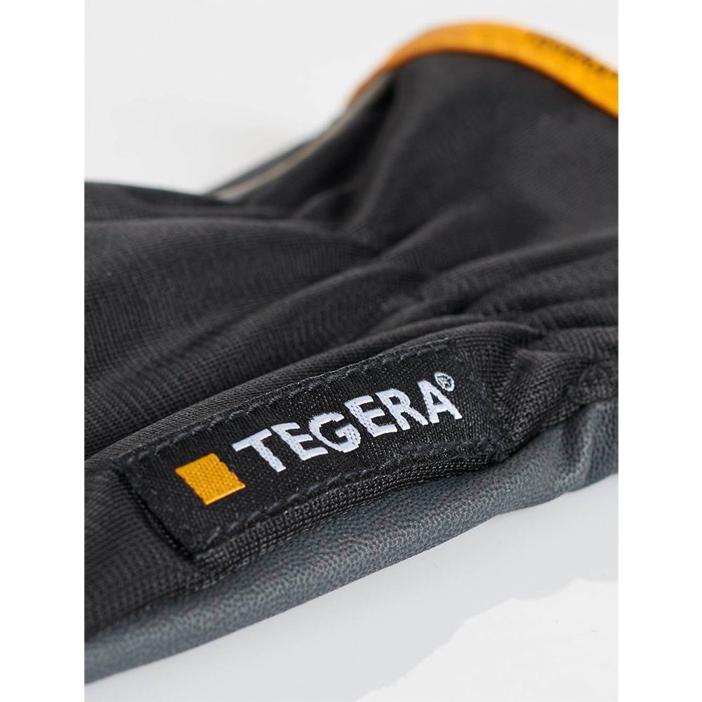 Ejendals 9100-10 Size 10 "Tegera 9100" Synthetic Leather Glove - Black/Grey/Yellow - Image 2