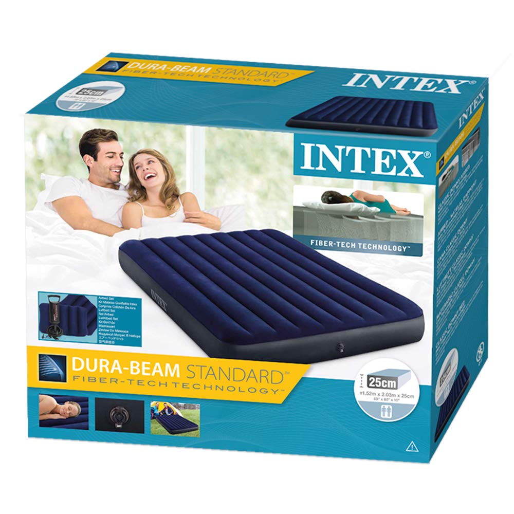 Intex Inflatable Bed, 64765, multicoloured, 152 x 203 x 25 cm - Image 3
