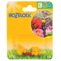 Hozelock 360 Degree Adjustable Micro Jet, 4/13 mm - Pack of 3