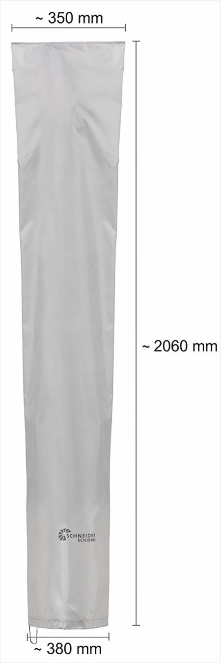Schneider protective cover for cantilever umbrellas, silver-gray, up to 300 cm Ø (without rod) - Image 2