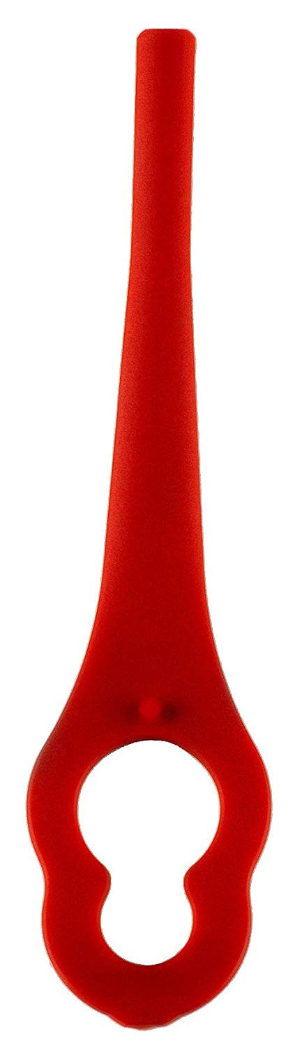 Einhell Original Replacement Strimmer Blades (20pcs) - Plastic Blade Set For GE-CT 18 Li, GC-CT 18/24 Li P Grass Trimmers, Red