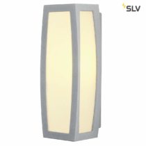 SLV Grey Meridian Box/Illumination for Walls, Paths, entrances, LED, Surface-Mounted Outdoor Light, Garden lamp, Ceiling spot / E27 IP54 25W