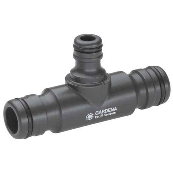 Gardena Profi-System Tee: Transition Piece of Professional System on Original Gardena System for Higher Water Flow (2835-20)