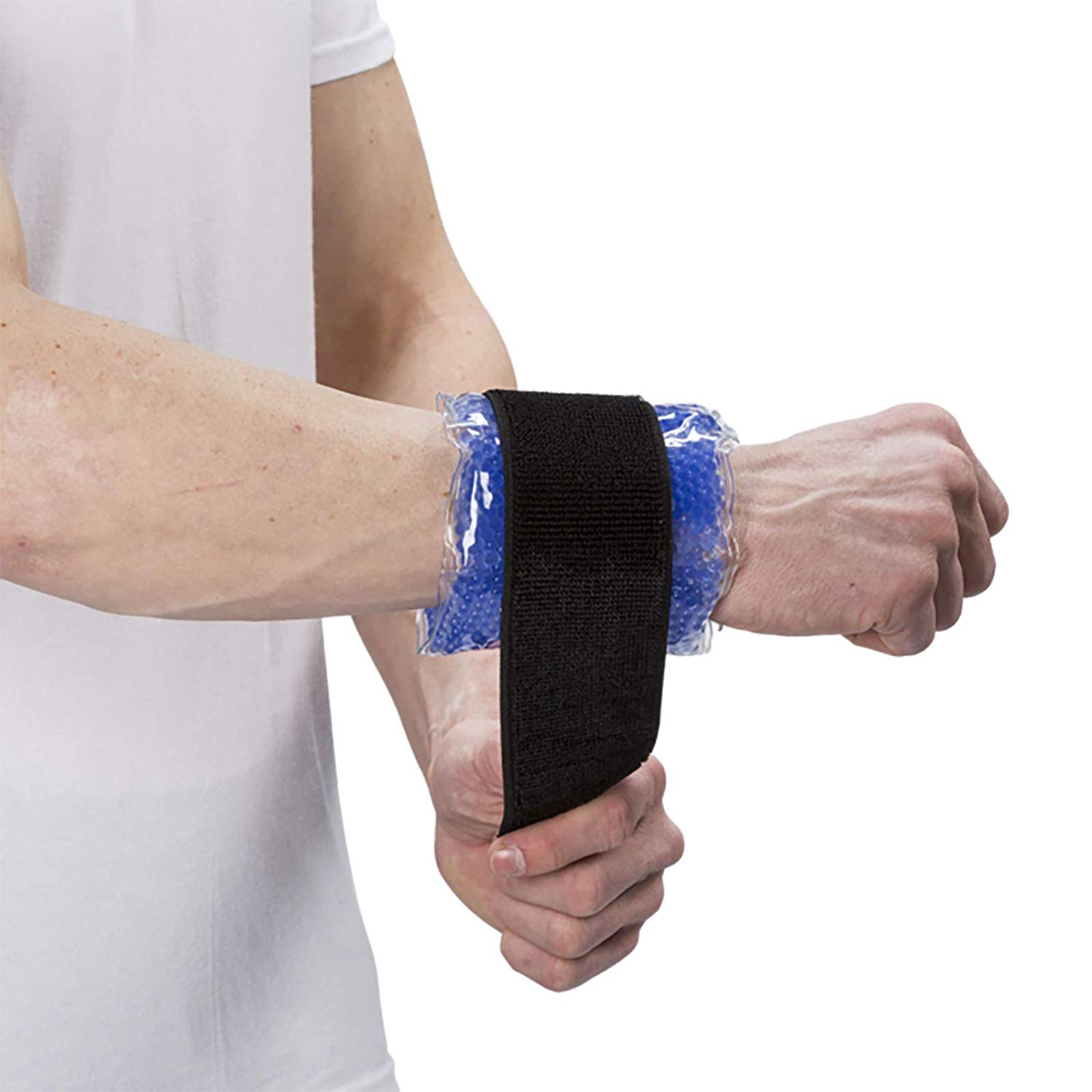 TheraPearl Ankle & Wrist Wrap, Reusable Hot and Cold Compress, Ice Pack