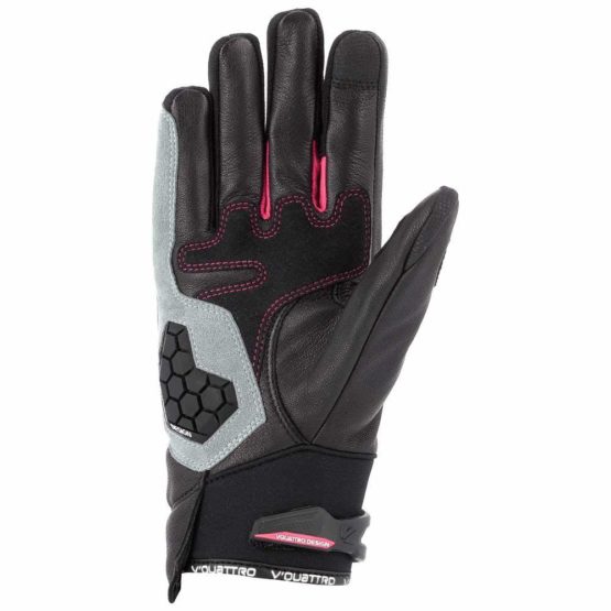 V Quattro Design SP 18 Women's Gloves, Black/Pink, Size M - Image 2
