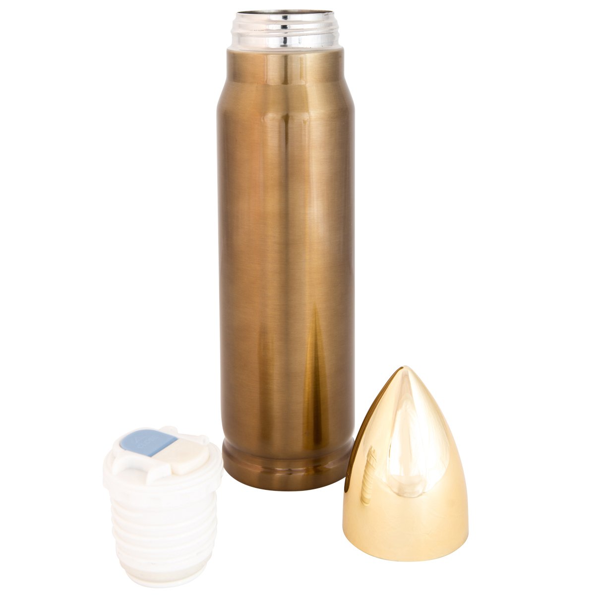 Kombat UK Bullet Flask 500ml - Gold, N/A - Image 2