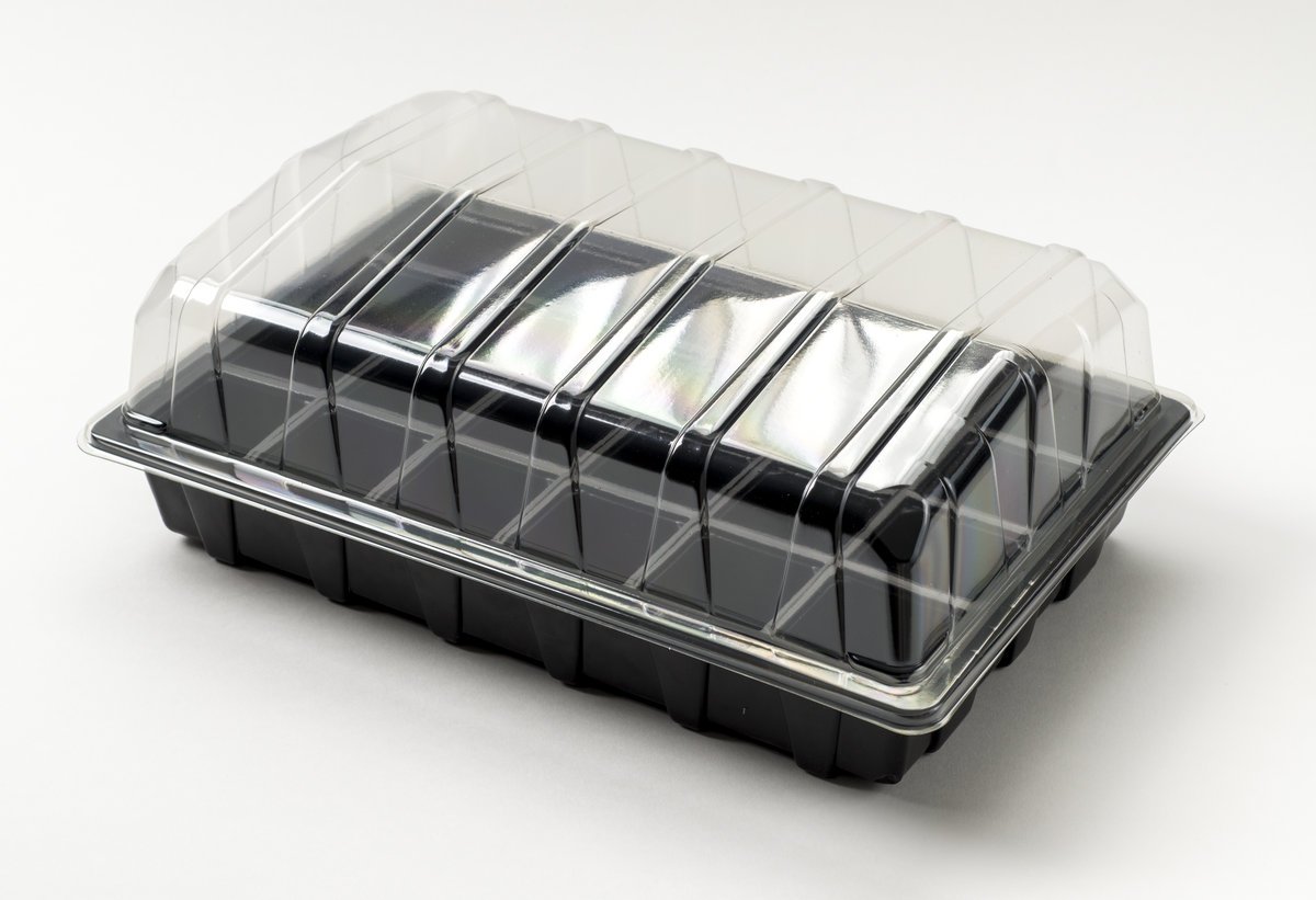 Nutley's 24-Cell No Holes Seed Propagator Set Tray, Lid, Insert (Pack of 10)