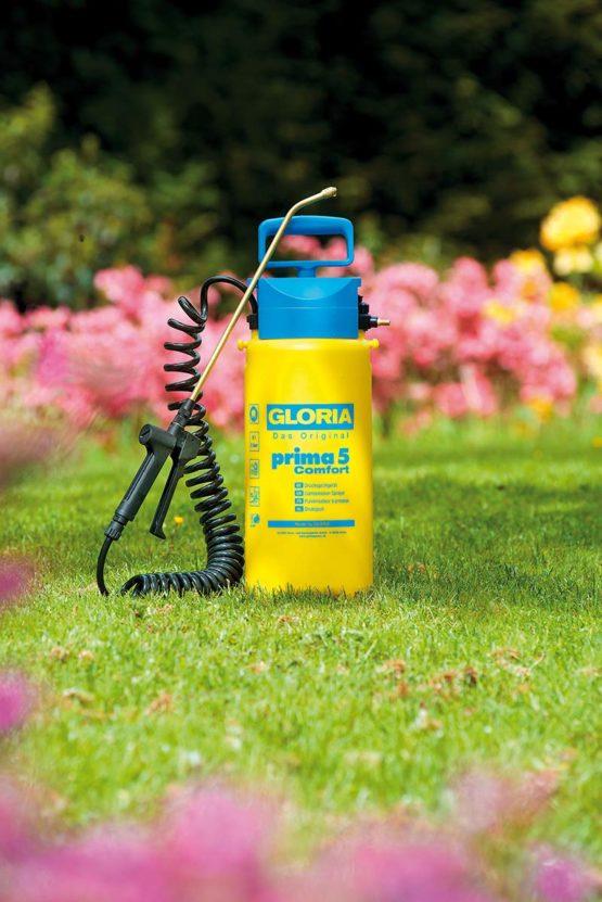 GLORIA Prima 5 Comfort Pressure Sprayer | Garden Sprayer | 5 L Filling Capacity | Comfortable Equipment | 2.5 M Spiral Hose | Compressor Connection - Image 2