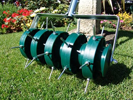 Greenkey Garden and Home Ltd 700 Rolling Lawn Aerator, Green or Black - Image 3