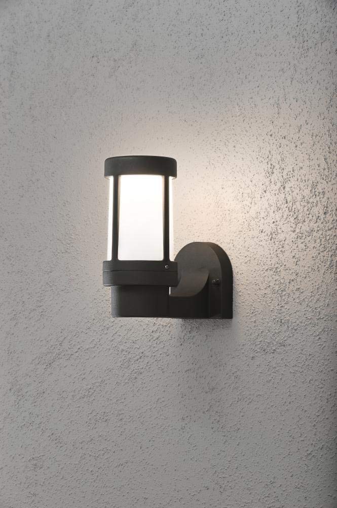 Konstsmide Outdoor Wall Lights/Siena Up Modern Outdoor Wall Ligh /1 x 60 W E27 Max Wall Lamp/Opal-Frosted Acrylic Lens/Aluminium/IP44/Outside - Image 2