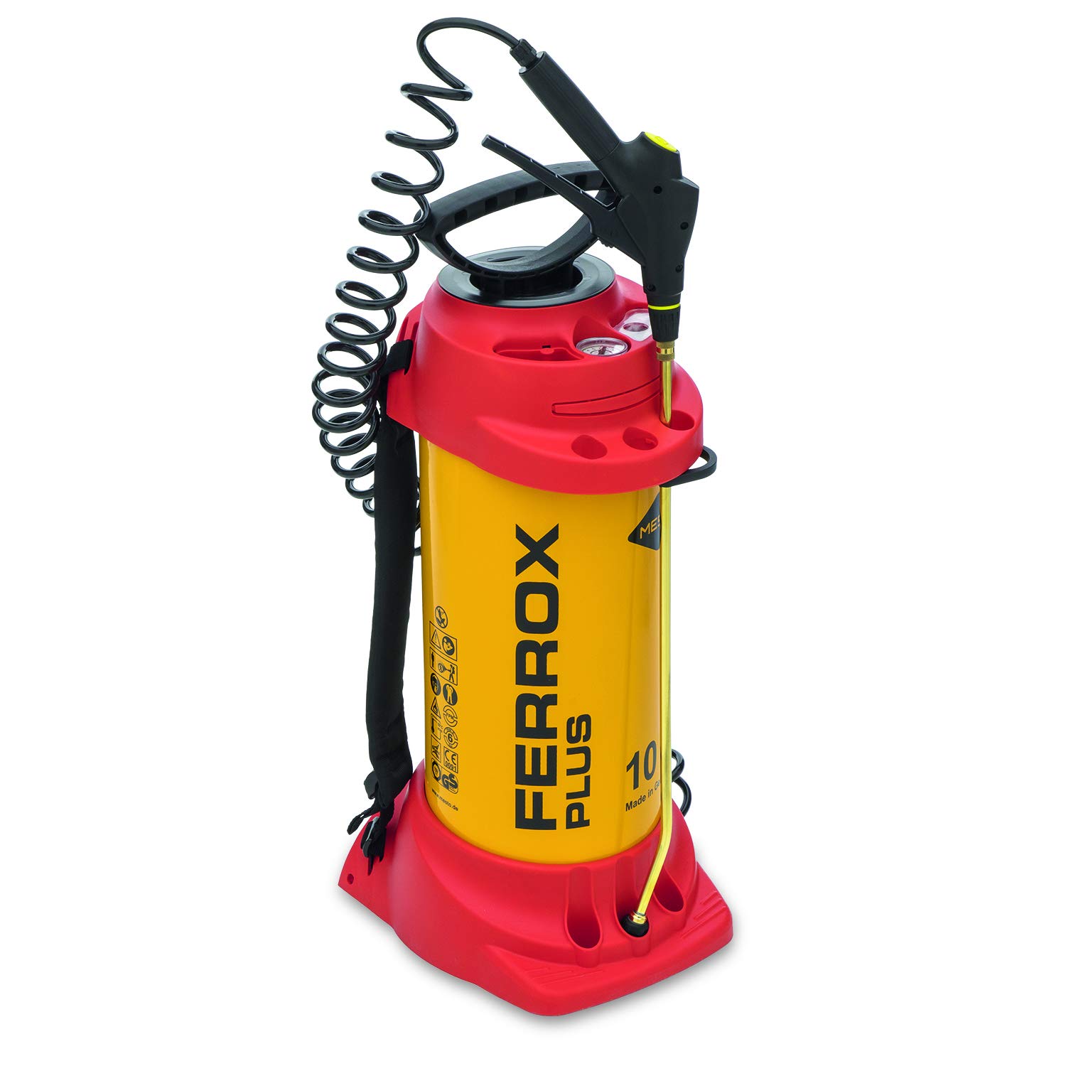 MESTO sprayer Ferrox Plus HD 10L, oil resistant, yellow, black, 10 Liter