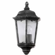 EGLO 93459 NAVEDO Exterior Wall Light in Black and Silver-Patina