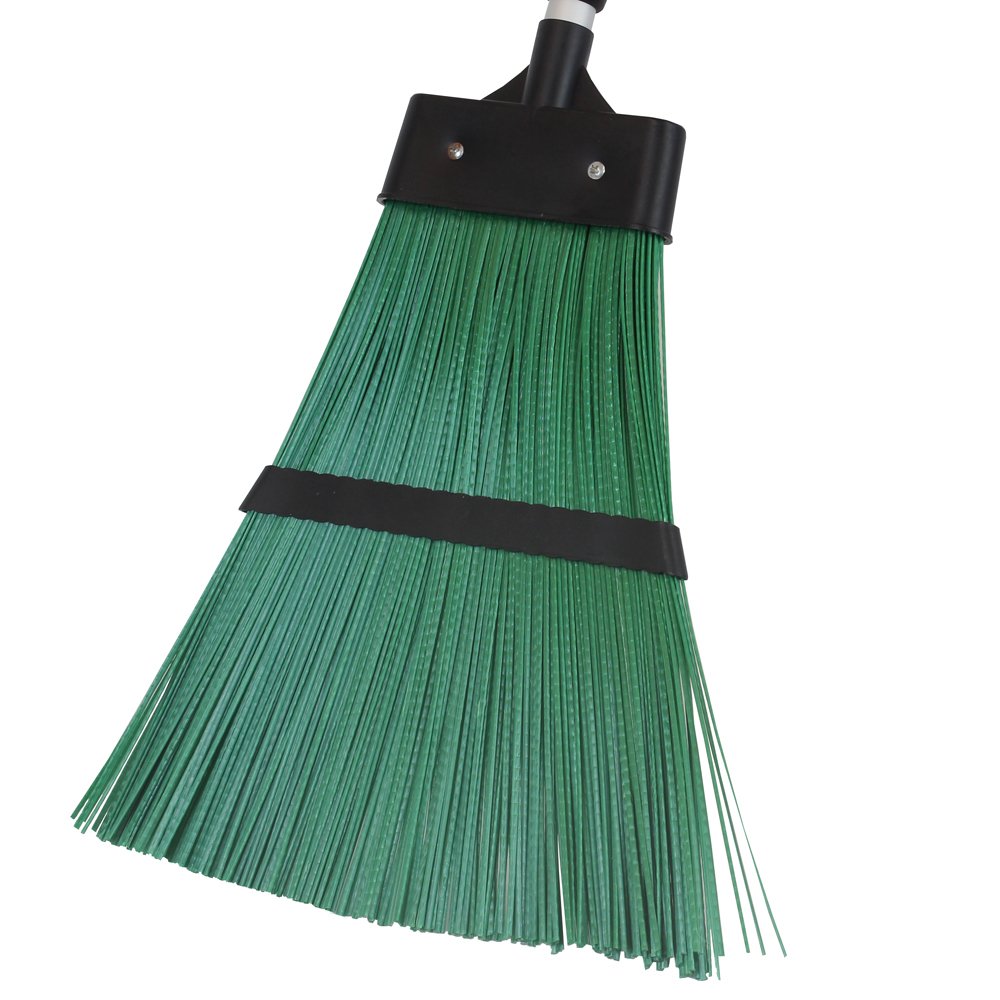 JVL Outdoor Garden Hard Bristled Broom Brush Rake with Extendable Handle - Image 4