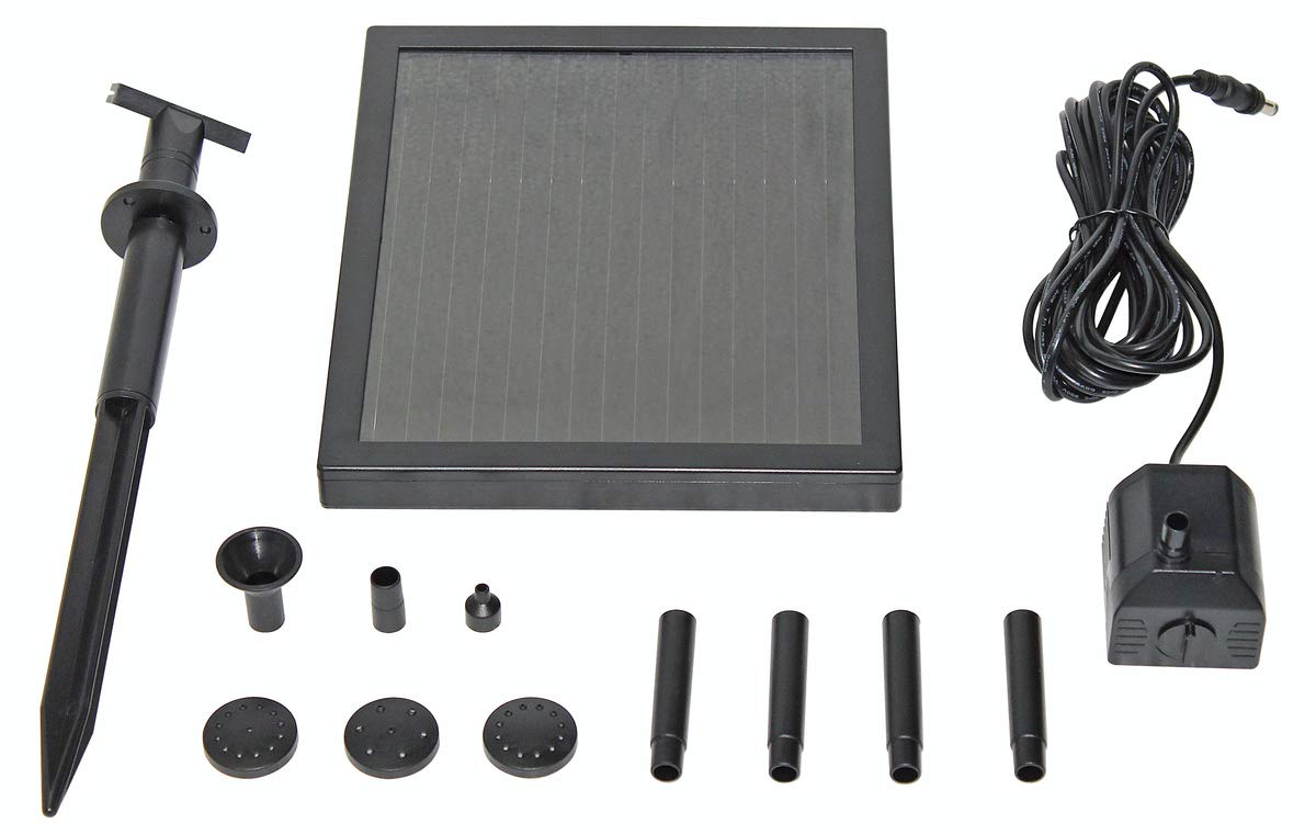 Pontec PondoSolar 150 Control - Solar Powered Water Feature Pump With 4 Nozzle Heads and 5 Metre Power Cable - Image 2