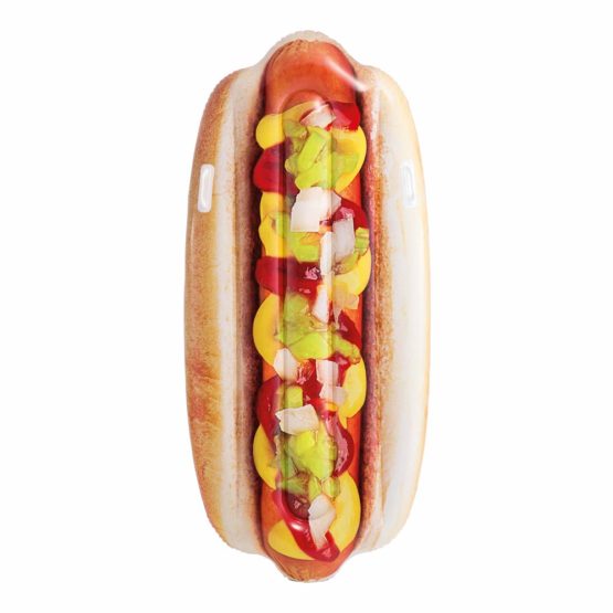 Intex Inflatable Giant Hotdog Mattress Lilo 180cm x 89cm. Perfect for the pool.