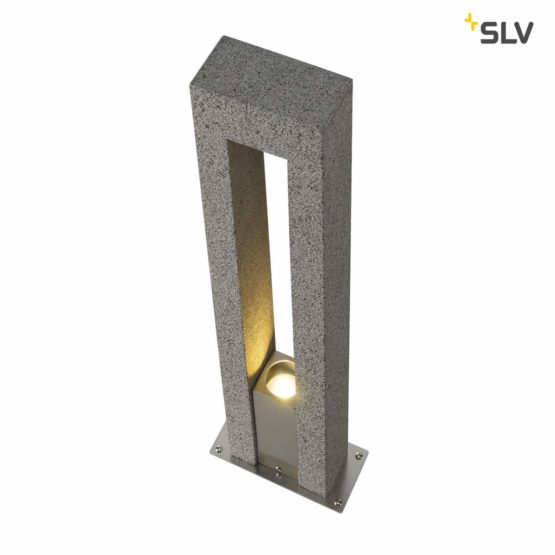 SLV 231420 ARROCK ARC GU10, standard lamp, granite, salt & pepper, GU10, max. 35W, Steel, stone grey, - Image 2