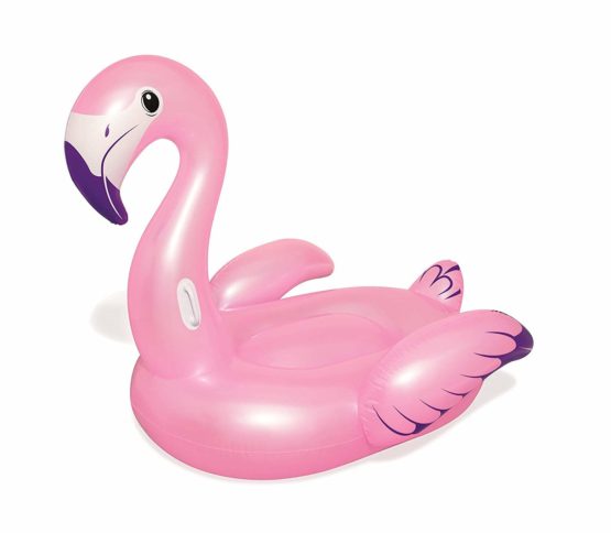 Bestway 41119-19 Inflatable Flamingo Swimming Pool Ride-On, Pink, Supersize