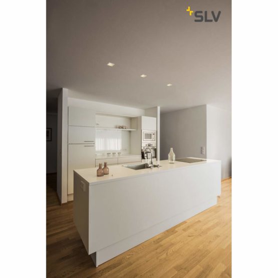 SLV VERLUX/Interior, LED spot, recessed Wall Light, Ceiling Spotlight / 3000K 12W 940lm dimmable 80 Degrees, Aluminium, 11 W, White - Image 3
