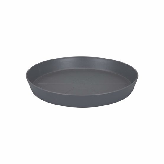elho Loft Urban Saucer Round Flower Pot, Anthracite, 25 cm